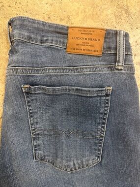 LUCKY Brand SWEET STRAIGHT Medium Blue Denim Jeans Womens 14 / 32